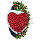 Венок Сердце эконом h=145см